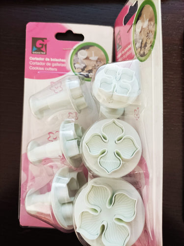 Cortador Marcador Flores 2 - Conj 3 Peças